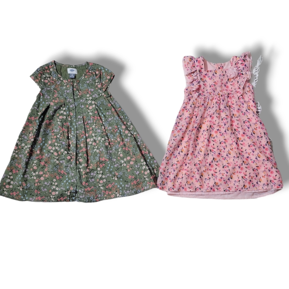 Old Navy and Healthtex Girls Floral Dresses,  5T